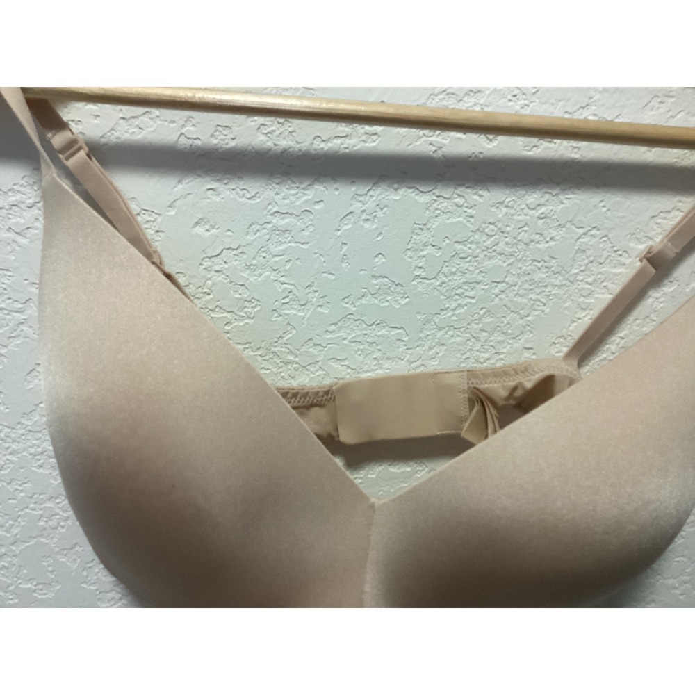Skims Wireless Padded Bra Womens 34D Beige Seamless Adjustable Straps - Picture 4 of 15